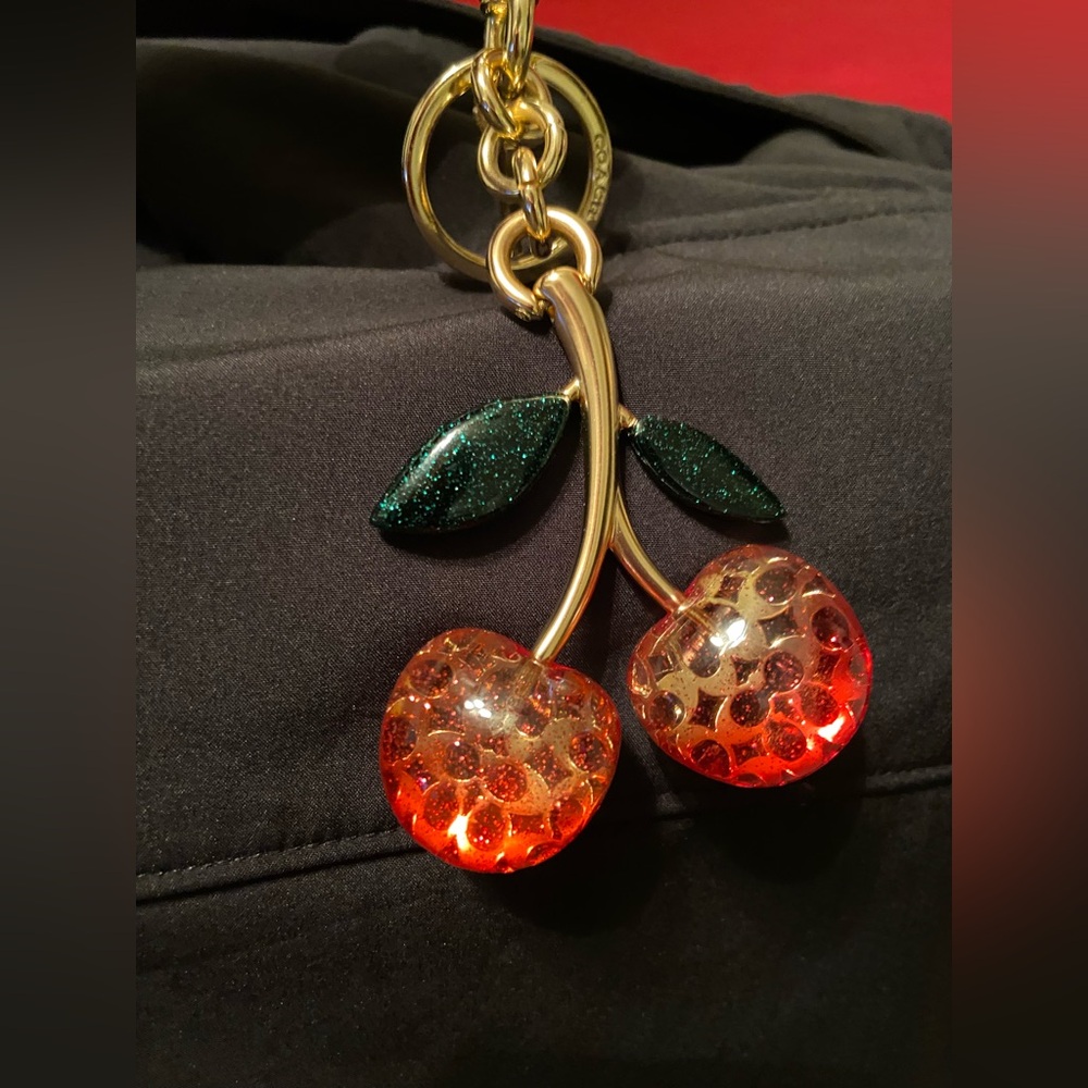 Coach Signature Cherry Charm